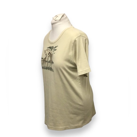 Isaac’s Designs Casuals Short Sleeve Round Neck Rhinestone Embellish Tee, sz 1X - Picture 3 of 10